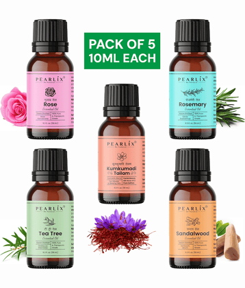 PEARLIX Rosemary Essential Oil Aromatic 10 mL ( Pack of 5 )