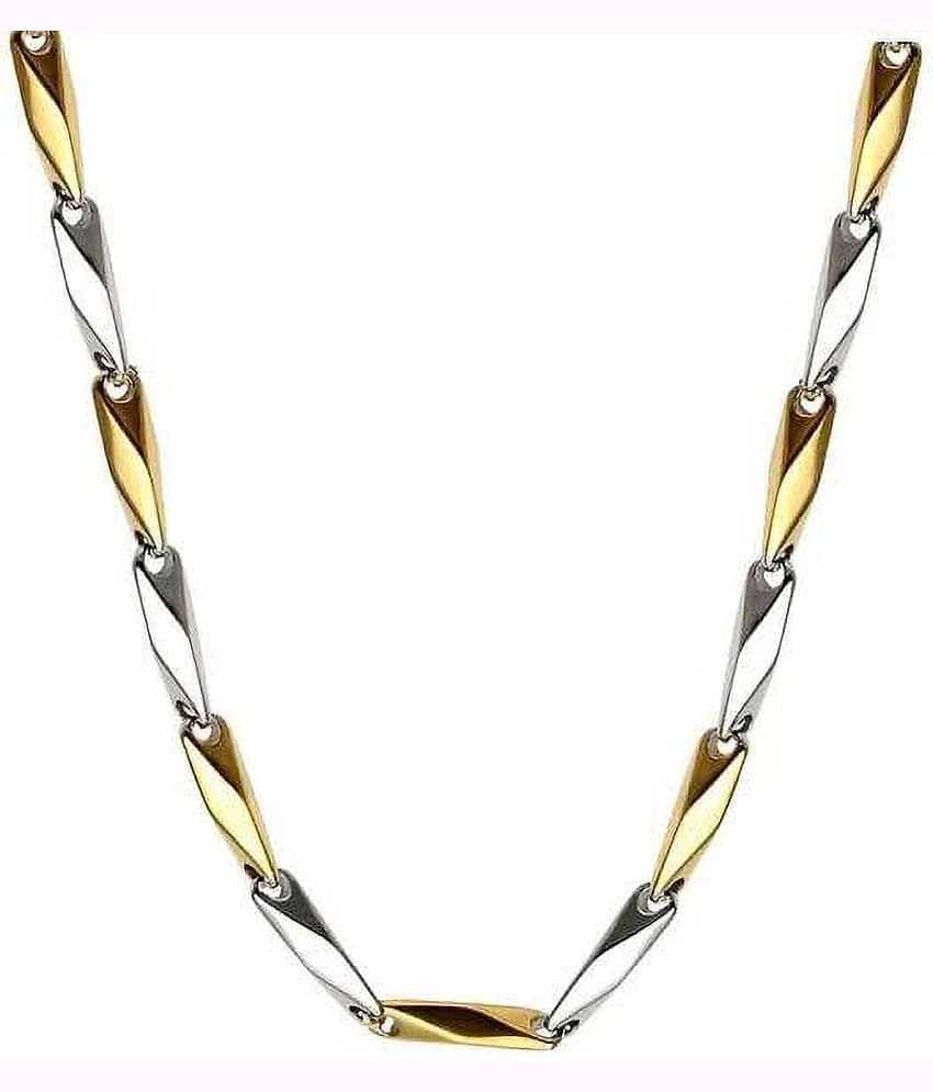 WTM Rhodium Plated Chain ( Set of 1 )