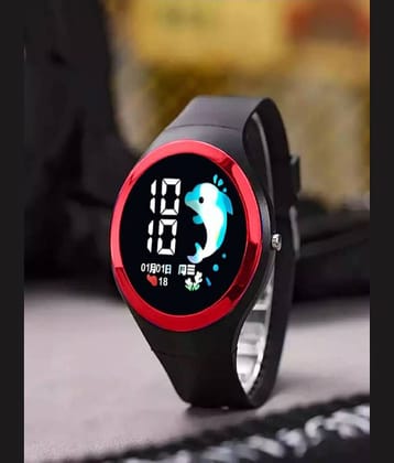 Renaissance Traders - Black Silicon Digital Men's Watch