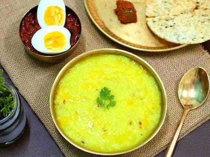 Egg ghee roast - khichdi meals