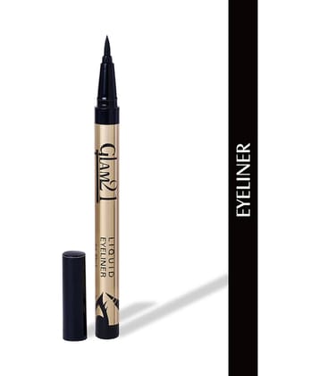 Glam21 Liquid Eyeliner With 12hrs Long stay Water Proof, Smudge Proof & Long Lasting 2gm Jet Black