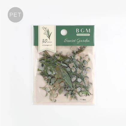 BGM Stickers- Sunset Garden Green
