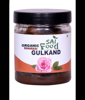 SAi Food ORGANIC Banarasi Gulkand Made from Finest Rose Petals Finest Mixed Gulkand Pickle 250 g