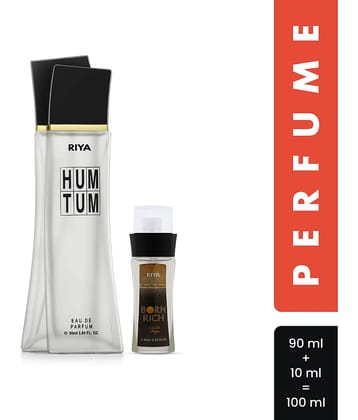 RIYA HUM TUM Unisex Perfume 90 ML With 10 ML Born Rich Eau de Parfum