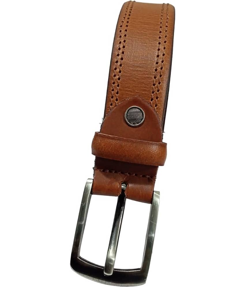 ULTIFAB - Tan Leather Men's Formal Belt ( Pack of 1 )