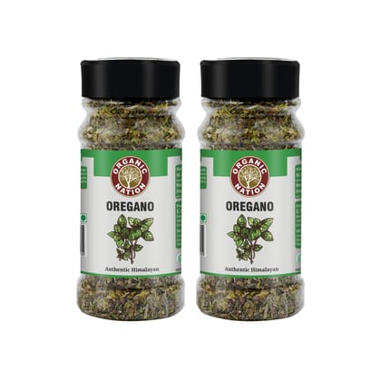 Organic Nation Oregano 50g (pack of 2) | Dried Oregano Leaves | Natural & Aromatic Herb | Perfect for Pizza, Pasta, Salads