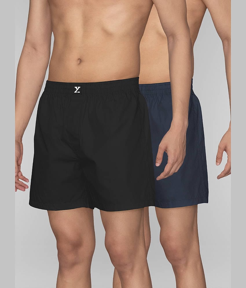 XYXX Pack of 2 Cotton Boxers For Men's ( Multicolor )