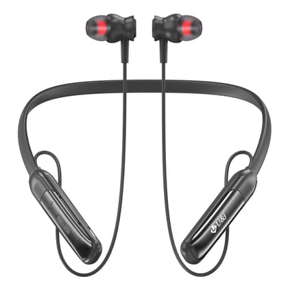 U&i Budget-21 30 Hours Music Time Bluetooth Neckband | IPX4 Water Resistance & ENC-Black