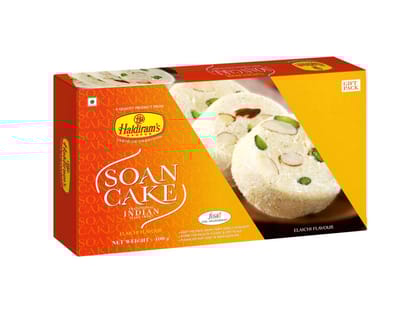 Haldiram's Soan Cake (Premium Pack) Packed Sweets - 400 Gm - Pack of 2