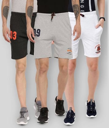 Ardeur - Multi Cotton Blend Men's Shorts ( Pack of 3 )