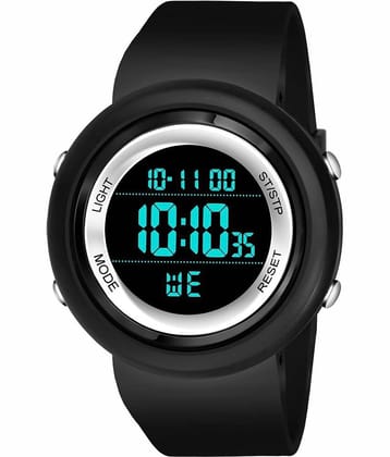 Hala -  Black Silicon Digital Men's Watch