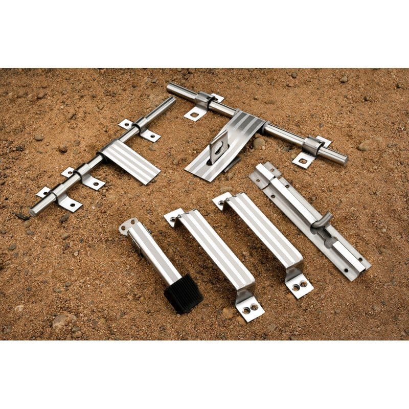 S-GUARD Stainless Steel Door Kit Set, 14mm - 10inch - 4 Line