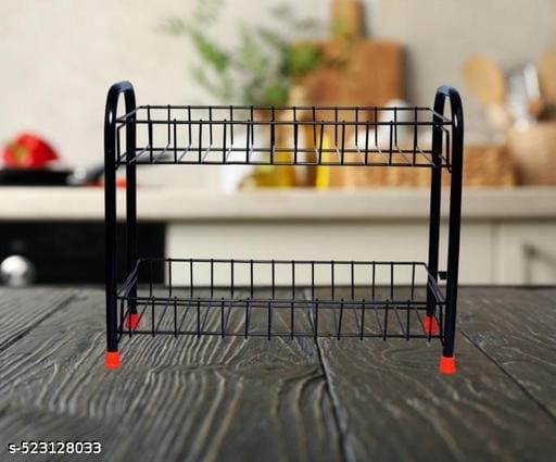 AAHIL Big Size Stainless Steel 3 Layer Kitchen Spice Rack + Cup Stand