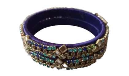 Elegant Women's Gold Bangles Set - pack of 2