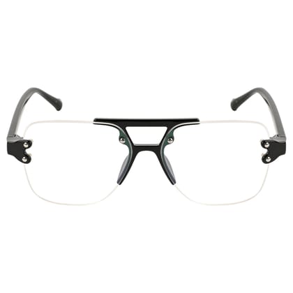 TERRY & CO | Zero Power Blue Cut Eyeglasses | Anti-Glare, UV Protection, Lightweight | For Gaming & Computer Use | Unisex | SHINE BLACK