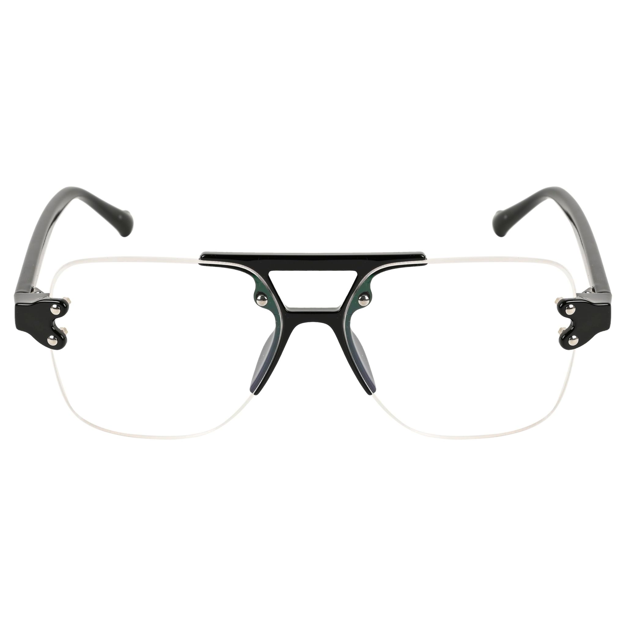 TERRY & CO | Zero Power Blue Cut Eyeglasses | Anti-Glare, UV Protection, Lightweight | For Gaming & Computer Use | Unisex | SHINE BLACK