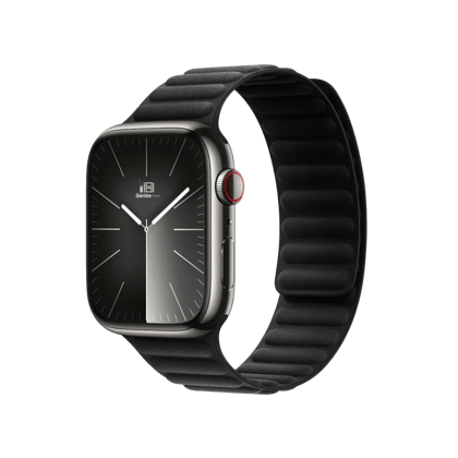 Premium FineWoven Magnetic Straps By iSerieshub Compatible With iWatch-49 - 45 - 44 -42MM / Black