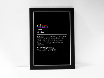 "GLAM" – The LGBTQ+ Slang Poster