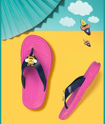 Aqualite Kids Pink & Navy Blue Slipper