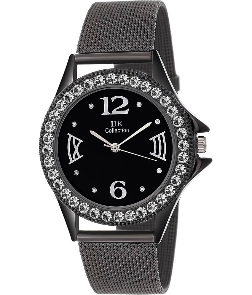 Stainless Steel Round Womens Watch