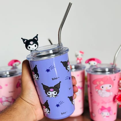 Stainless Steel sipper for Kids-Purple