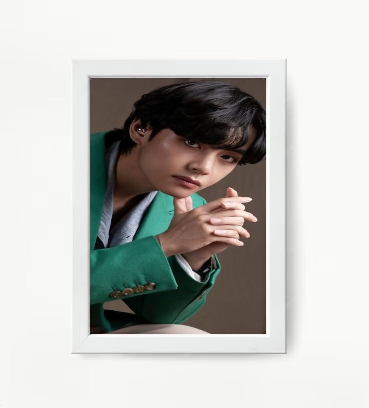 NOKKES Bts Army Bangtan Boy V suga J-Hope Jungkook Jin Jimin Rm 5X7 Inch Size Photo Frame Photo Home Office_EQW221