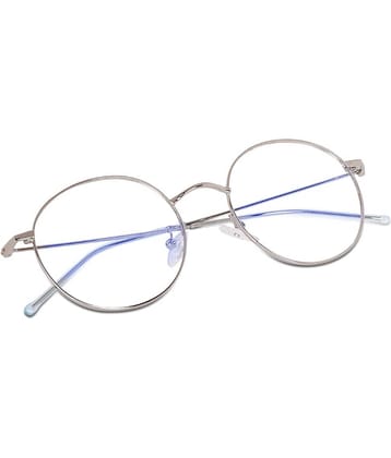 Admire Silver Full Rim Round Computer Glasses ( Pack of 1 )