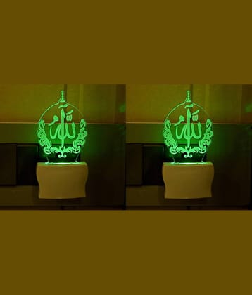 Somil - Multicolor Night Lamp ( Pack of 2 )