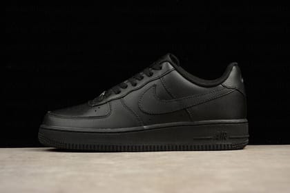 (Synthetic Leather)NikeAir Force 1 AF1 Short - Triple Black-Euro 40