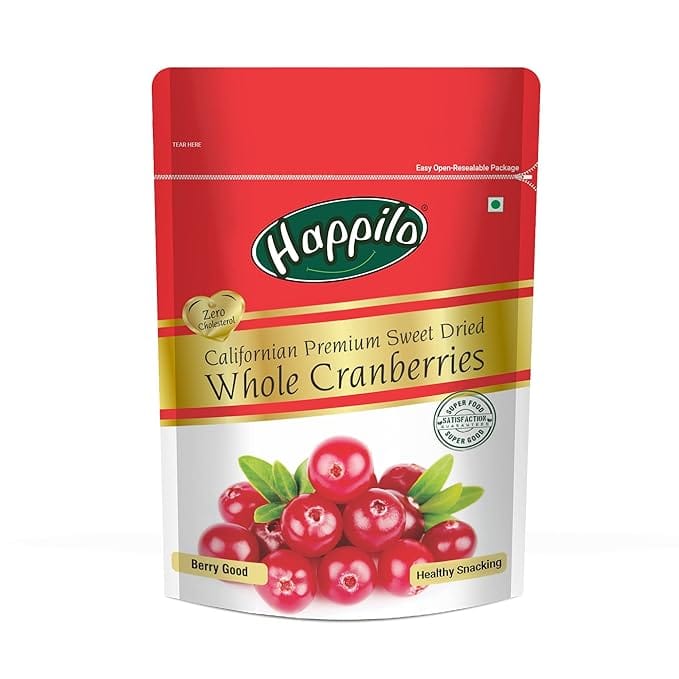 Happilo Premium Californian Whole Cranberries 200g