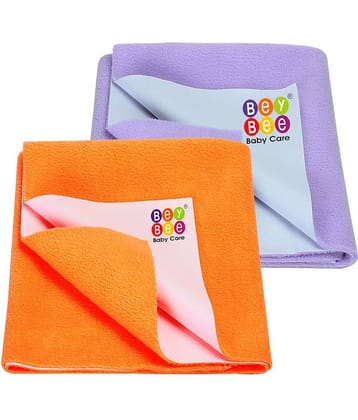 BeyBee Water Resistant Bed Protector Baby Dry Sheet with Ultra absorbance (Peach/Violet)