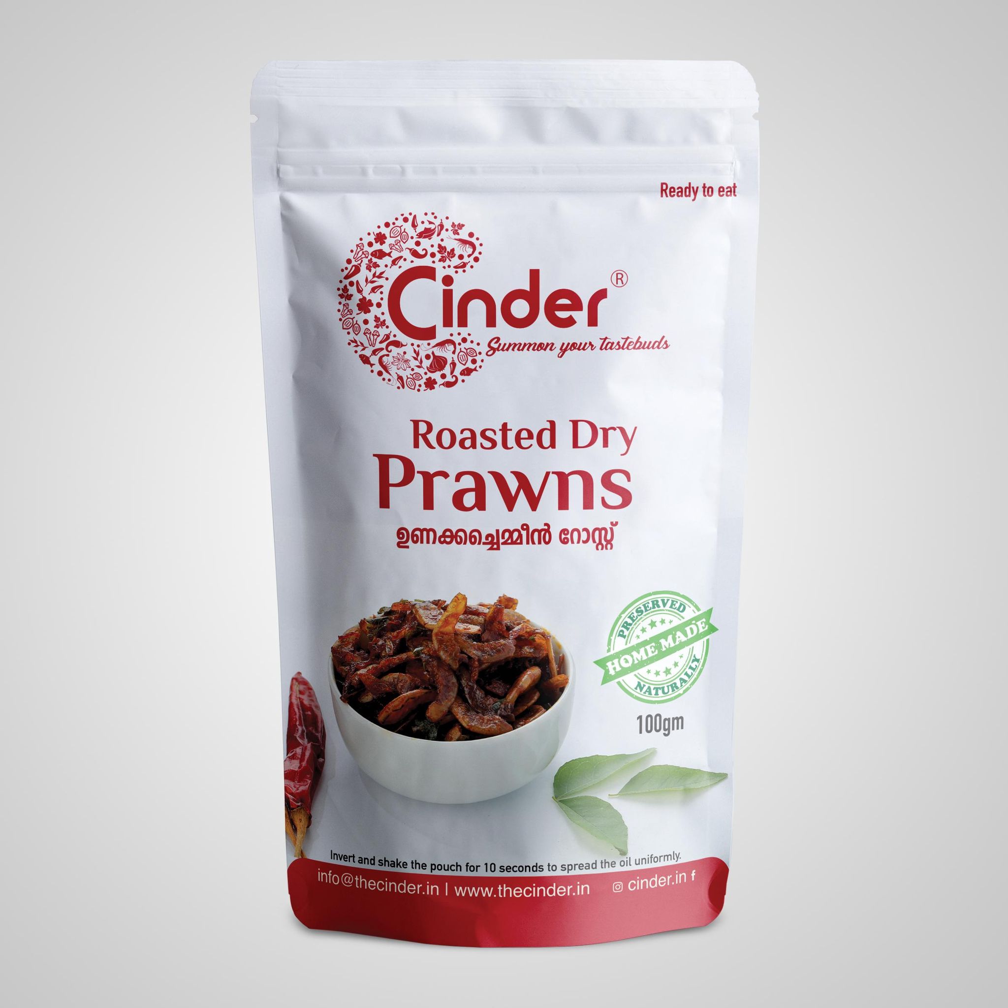 CINDER DRY PRAWN ROAST 100G - REDAY TO EAT