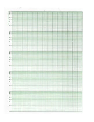 Semi Log Graph Paper A4 Size – Green (Pack of 100 Sheets) – 5-Cycle, 1 to 10 Log Scale – Semi-Logarithmic Graph Sheet for Engineering, Science, Math, Lab, Data Analysis & Exponential Plots