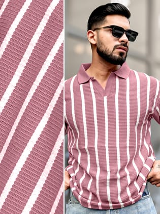 Popcorn Knit Onion Polo T-Shirt-L / Onion