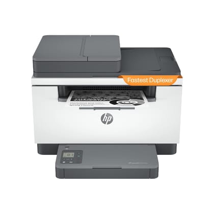 HP MFP M233SDW Laserjet Printer for Print, Copy, Scan Multiple Page with ADF, Fastest Two-Sided Printing, Ethernet, Self Reset Dual Band WiFi, Gray White 
