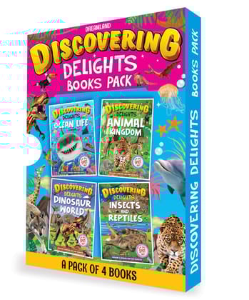 Discovering Delights Activity Book Pack for Kids Age 4 -10 years - A Set of 4 Books [Paperback] Dreamland Publications