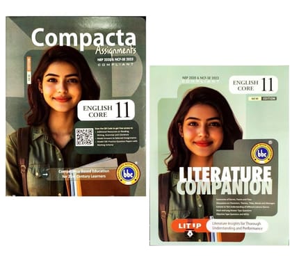 BBC Compacta Assignments English Core With Literature Companion for Class 11 - Set of 2 Books - Latest for 2026 Edition (Hardbound)