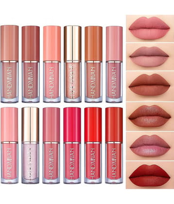 Beauty Women Multi Matte Smudge Free Liquid Lipstick ( Pack of 12 )