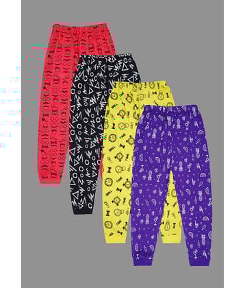 Santee Pack of 4 Boys Cotton Blend Trackpant ( Multicolor )