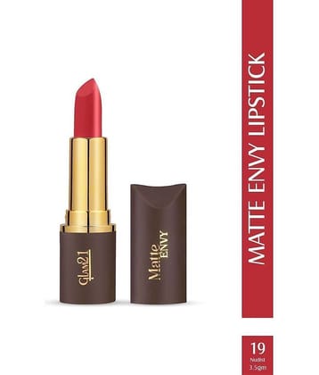 Glam21 Matte Envy Lipstick Intense Colour Creamy Texture Lightweight Lipstick 3.5gm Wineyard-21