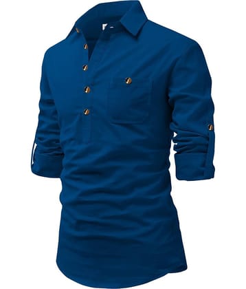 CROWNTAIL White Cotton Men's Regular Kurta ( Pack of 1 )