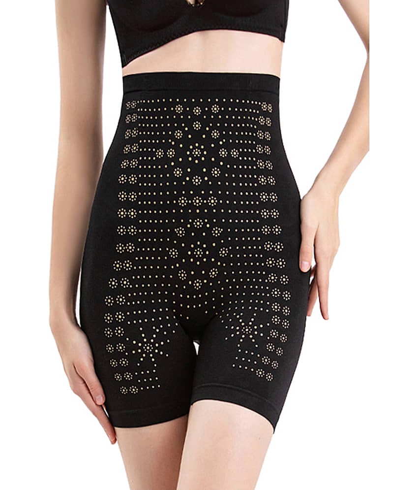 Flenzy Pack of 1 Cotton Women's Trimming Tights ( Black )