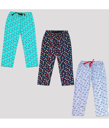 Ariel Pack of 3 Girls 100% Cotton Pyjama ( Multi Color )