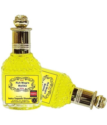 INDRA SUGANDH BHANDAR Attar For Men|Women|Pujan Ruh Mogra Mallika Pure Perfume 24 Hours Long Lasting Flower Floral Fragrance 25ml Rollon Pack