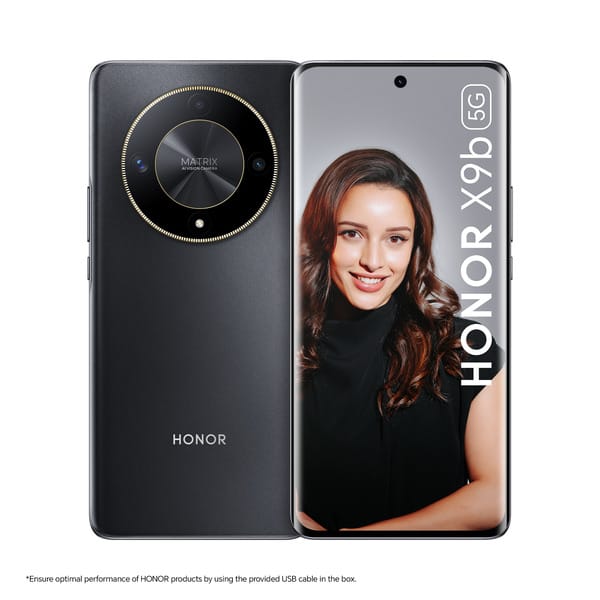 HONOR X9b 5G (Midnight Black, 8GB plus 256GB) Drop Curved AMOLED Display, 5800mAh Battery, 108MP Primary Camera, Without Charger