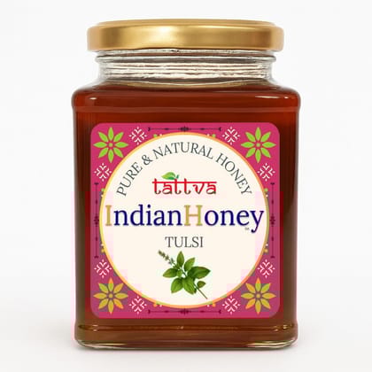IndianHoney Ayurvedic & StressRelief Tulsi Infused Honey, Rare & HighFlavonoid Red Honey, & Rajasthan Acacia Honey Triple Combo Pack (500gm + 2x230gm)