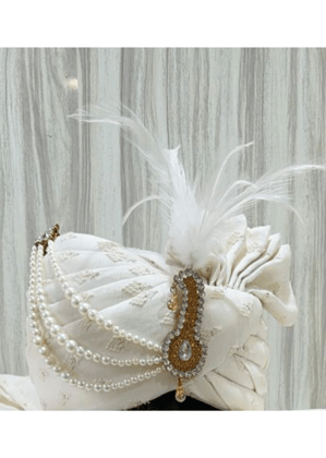 OFF WHITE CHANDERI SAFA