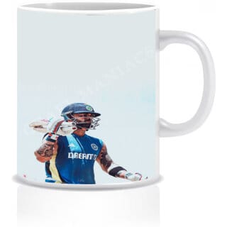KOHLI BEST EDIT PRINTED 330 ML MUG FOR CRICKET LOVERS Ceramic Coffee Mug