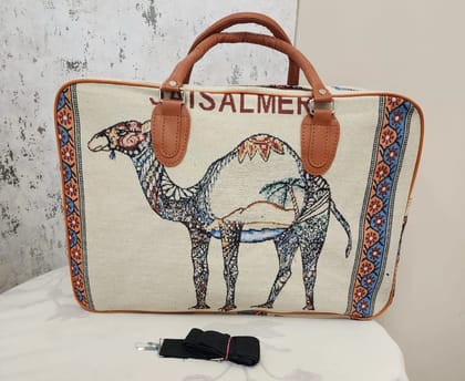 Canvas duffle bag..
