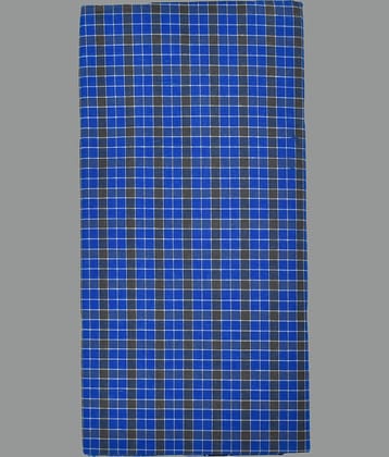 Shyam Handloom Cotton Men's Lungi Blue ( Pack of 1 )